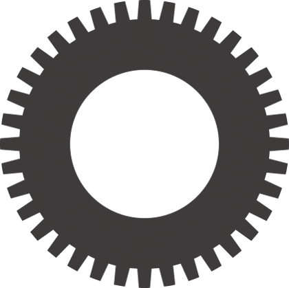 animated logo | spinning gear